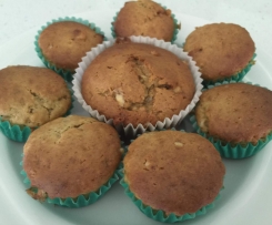 Gluten free Peanut,banana and white chocolate cakes