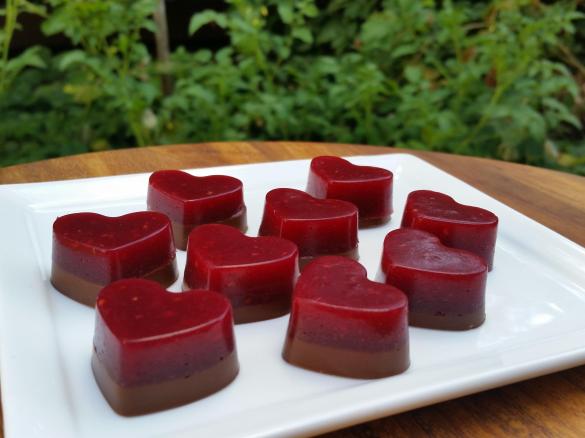 Gut-nourishing choc-berry jellies - Kyra Miles