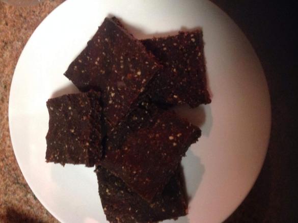 Raw chocolate brownie