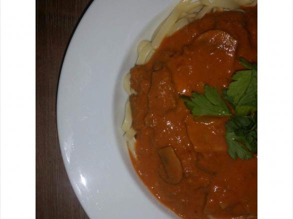 Beer Beef stroganoff