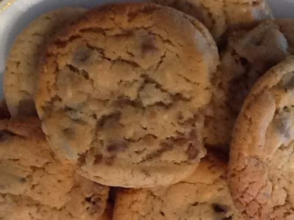 Soft and crunchy Choc chip cookies