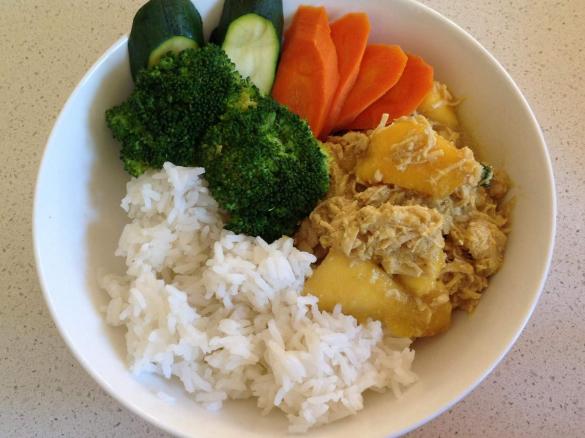 Mango Chicken Curry with Rice