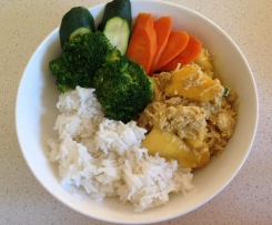 Mango Chicken Curry with Rice