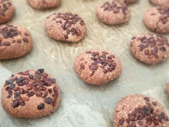 Chocolate Tahini Biscuits (Gluten Free, Egg Free, Dairy Free)