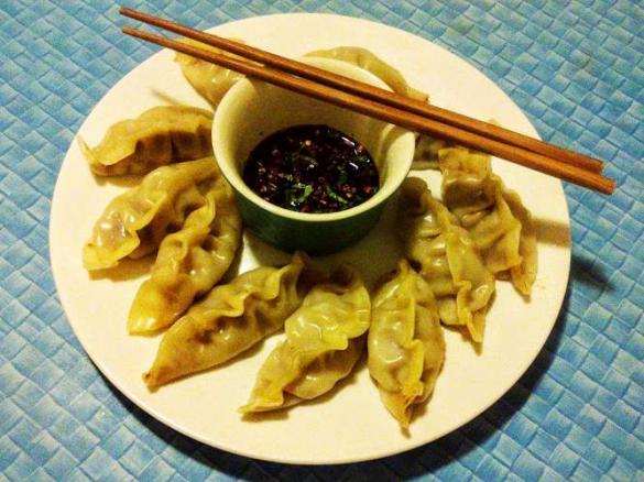 Kangaroo and Water Chestnut Dumplings