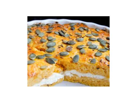 Cheesy Pumpkin and Caraway Pan Scones