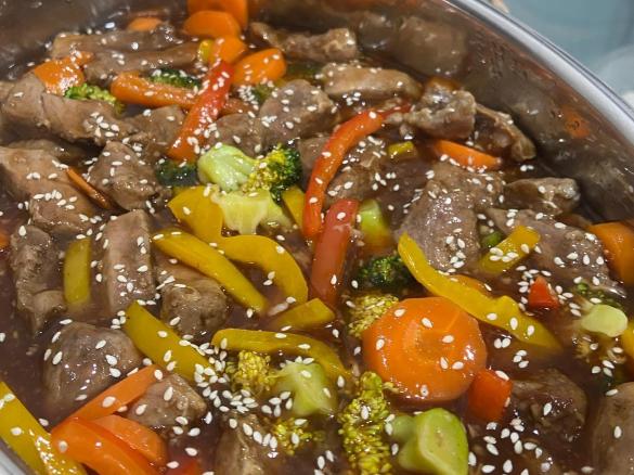 Sweet and Sour Pork (Sticky Sesame Chicken Variation)