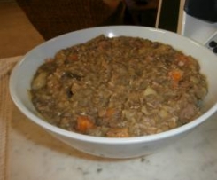 Mum's Quick and Easy German Lentil Stew