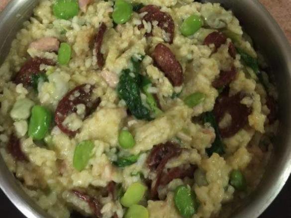 Chorizo and Broad Bean Risotto