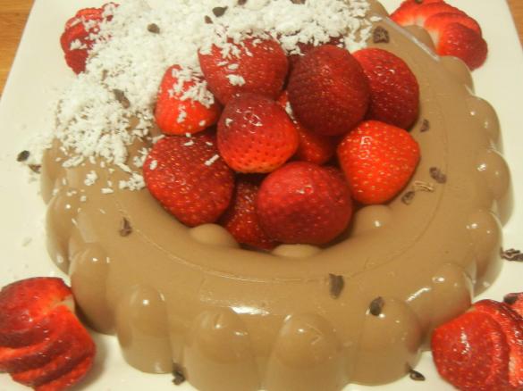 Choc Coconut Blancmange