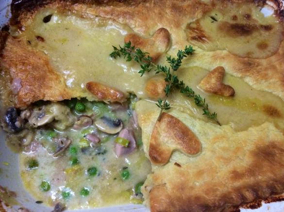 Chicken, Leek & Mushroom Pie