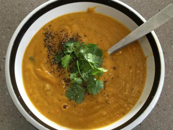 Low FODMAP Pumpkin & Sweet Potato Soup