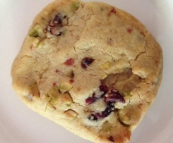 Christmas Cranberry and Pistachio Shortbread