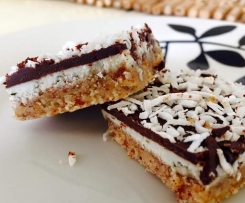 Choc and Mint cream slice (raw, vegan, refined sugar free)