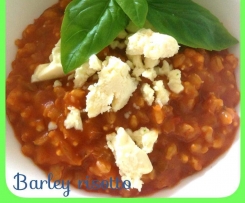 barley rissotto with marinated feta (yotam ottolenghi recipe)