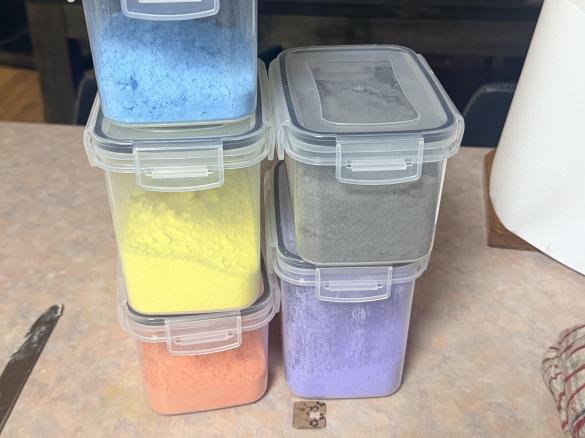 Coloured sand