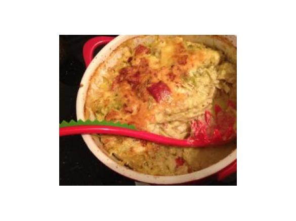 Creamy Chicken, Pasta & Asparagus Casserole