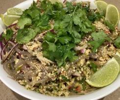 CHICKEN LARB WITH GLASS NOODLES