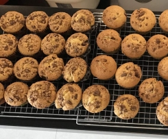 Chocolate chip cupcake with pancake mix