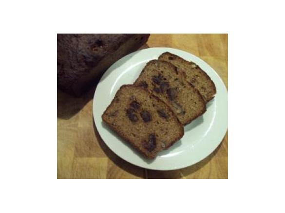 Banana bread with dates and walnuts - dairy and gluten free