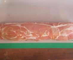 Stuffed Egg Free Chicken Meat Loaf with Red Sauce