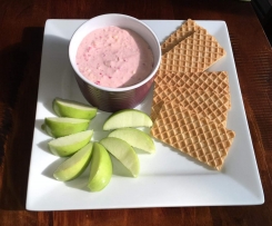 Raspberry chocolate cheesecake dip