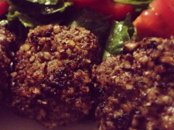 Dukkah Crusted Rissoles Paleo