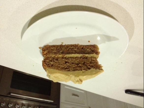 Apple & Walnut Cake with Treacle Icing