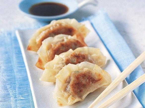 Meat gyoza dumplings