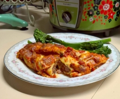 Pork and Veal Crepes with Pasata Sauce