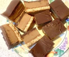 Choc Caramel Slice- made with Caramel Condensed Milk.