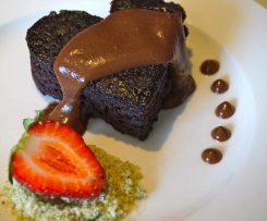 Chocolate Ginger Love with Strawberry & Basil Sugar