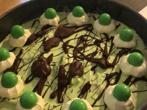 Choc mint cheese cake