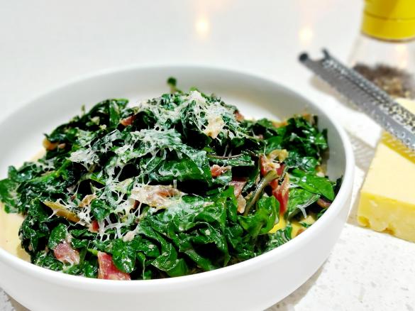 Creamed Ruby Chard