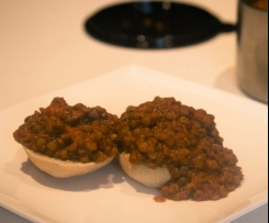 Sloppy joes with lentils