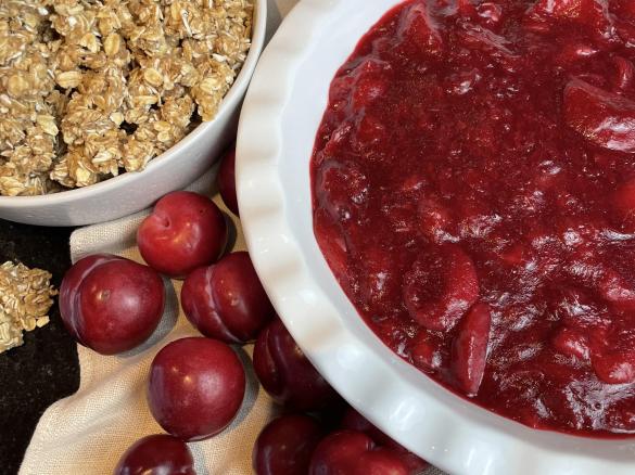 Stewed Blood Plums (for Crumbles) - Thermo Cazza