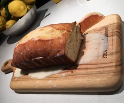 Glazed grapefruit and sour cream cake