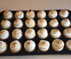 Rhubarb Strawberry Meringue Tarts