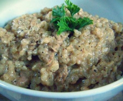 Pork Fillet in Wattle Seed Risotto