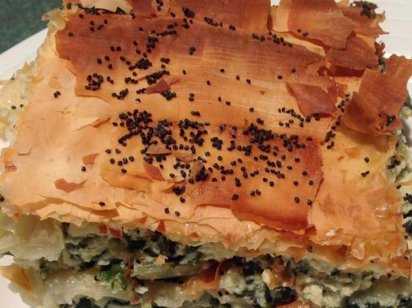 Silverbeet Filo Pie