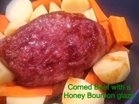 Pimped Up Silverside or corned beef with a honey bourbon glaze