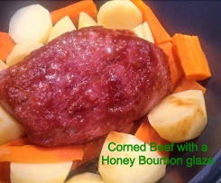 Pimped Up Silverside or corned beef with a honey bourbon glaze