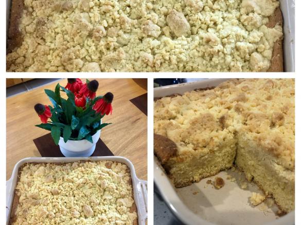 Heidi’s German Streusel Kuchen (Crumble cake) yeast free version