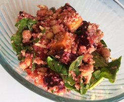Roasted beetroot, sweet potato and quinoa Salad