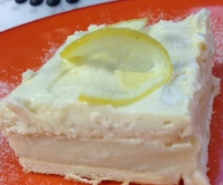 No Bake Vanilla & Lemon Slice