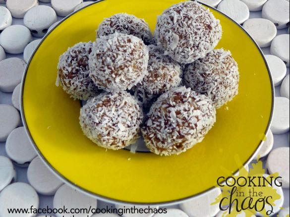 Date, Chia and Coconut Balls
