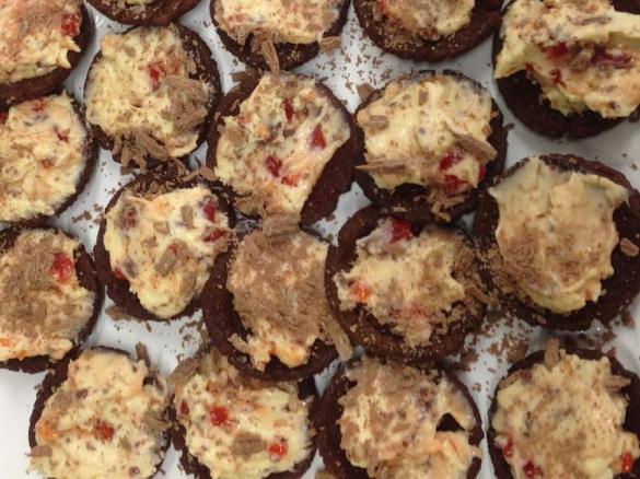 Chocolate Turkish Delight Tarts