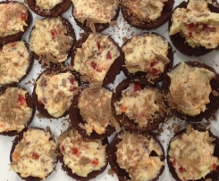 Chocolate Turkish Delight Tarts