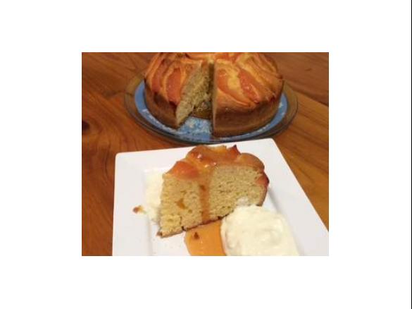 Orange Quince Cake with Orange Syrup