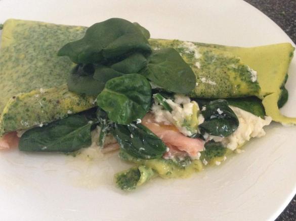 Smoked Salmon Omelette . . . HOWEZAT!